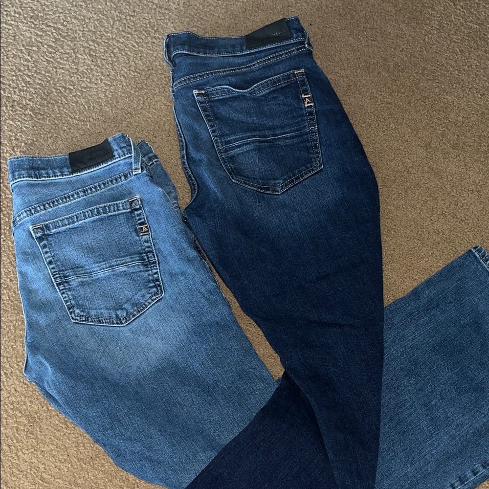 Ariat men’s Bootcut Jeans - Light and Dark Blue Washes